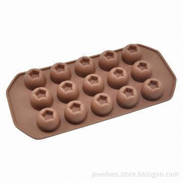 Silicone diamond ice cube trays with 15 cavity